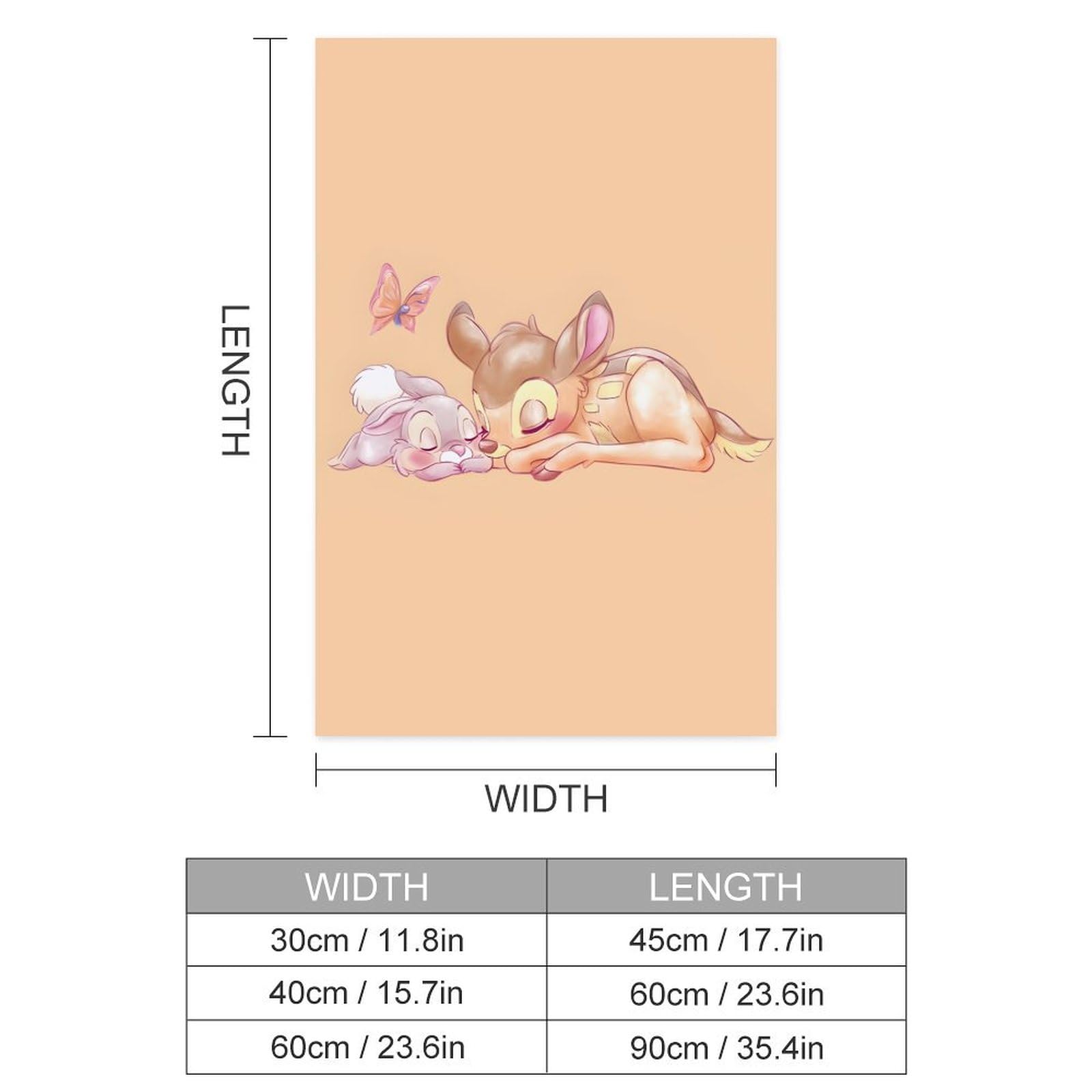 ばんび　ポスター　2枚 楽天市場】バンビ【bambi】【ピンク】【ディズニー】ポスター